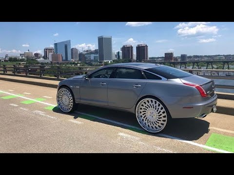 JAGUAR XJL ON 30" ASANTI WHEELS & ASANTI GRILLE
