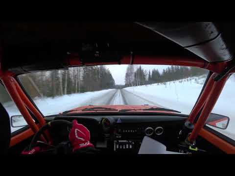 Escort MK2 DURATEC 2.3 INCAR / winter rally 2021 Kontiolahti Finland #crankyorangemotorsport