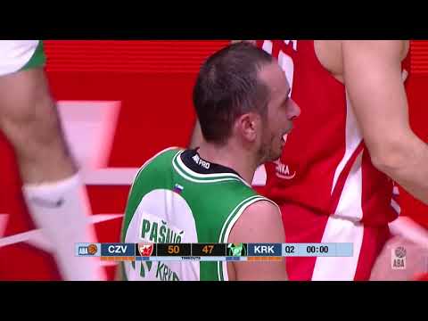 Muhamed Pašalić beats the halftime buzzer (Crvena zvezda mts - Krka, 6.1.2019)