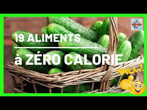 19 Aliments à ZERO calorie pour perdre du poids comme j'aime rapidement