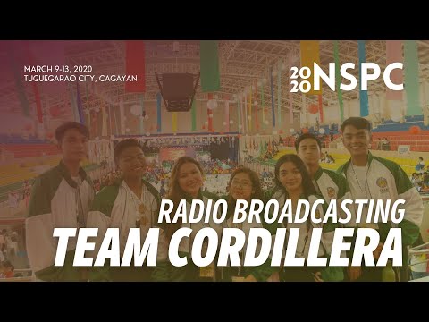 Team Cordillera: NSPC 2020 3rd Place, Radio Broadcasting
