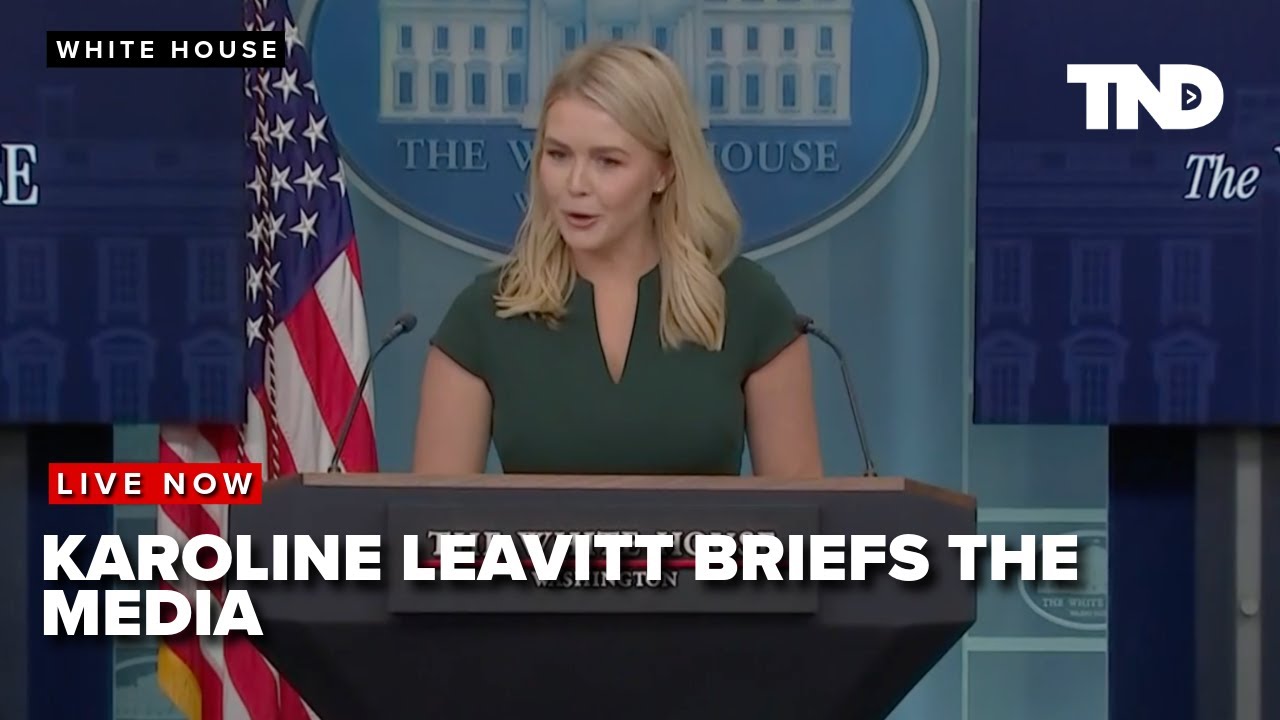 White House Press Secretary Karoline Leavitt briefs the media