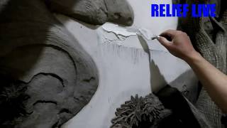 preview picture of video 'Drywall art sculpture Indonesian easy and simple technique relief life'