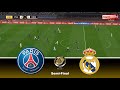 PSG Vs Real Madrid Semi Final FIFA Club World Cup 2025 Full Football Match Pes 21 Simulation