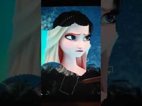 Frozen Mix Wednesday #disney #frozen #wednesday #art #digitalart #artwork #ShortsWithZita #shorts