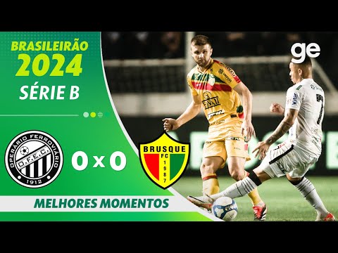 Gols e lances de Operário x Brusque