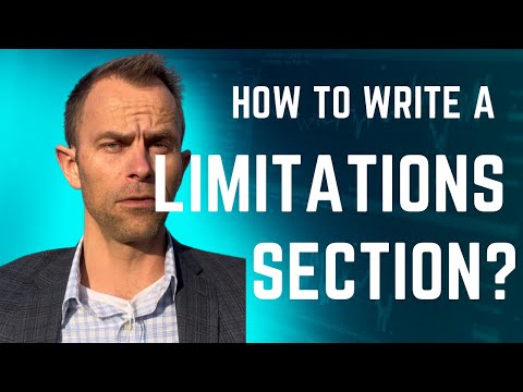 How To Write An Amazing Limitations Section In An Paper ( Research Limitations In A PhD Manuscript )