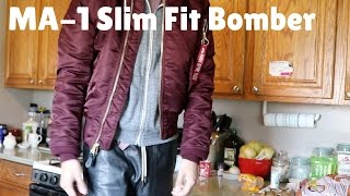 Alpha Industries MA-1 Slim Fit Jacket (Fit Review) XS