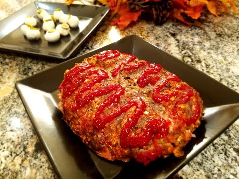💖 Halloween Recipes | Zombie Brain Meatloaf Homemade Recipe | Party ideas for Halloween 🎃