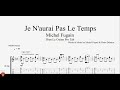 Je N Aurai Pas Le Temps If I Only Had Time Guitar Tutorial TAB