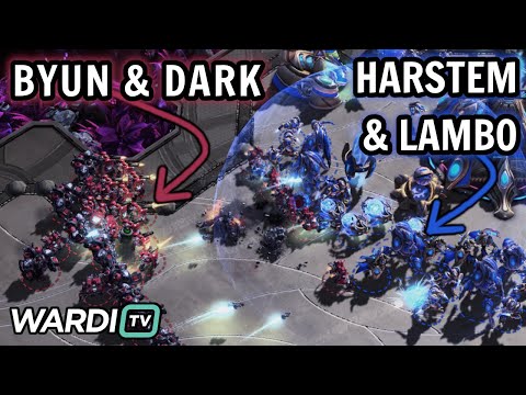 ByuN and Dark play ARCHON TOGETHER! vs Harstem and Lambo (TvP) [StarCraft 2]