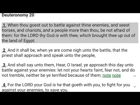 Deuteronomy 20 Through 21