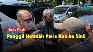 Razman Arif Nasution Ngamuk Saat Diadang Masuk Kopi Johny: Panggil Hotman Paris Kau ke Sini