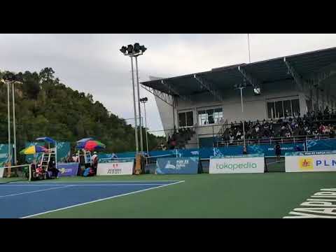Final Tunggal Putri Tenis PON Papua Aldila Sutjiadi Vs Priska Madelyn Nugroho