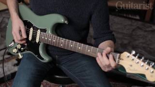 Video thumbnail for Fender American Pro Stratocaster Demo by Guitarist