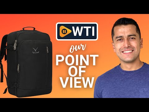 Hynes Eagle Carry on Backpack 38L Large Travel Backpack for Women Flight Approved Weekender Bag Laptop Backpack Men 15 inches Black 2023 Black 2023 38L Single Backpack - WTI product video review