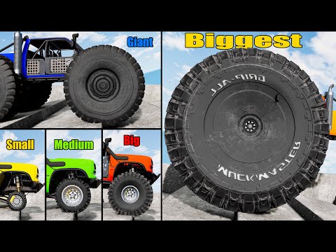 Small vs Medium vs Big Wheels #3 - Beamng drive