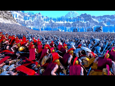 Battle for Survival 30K Persians vs 3K Spartans | Ultimate Epic Battle Simulator | UEBS
