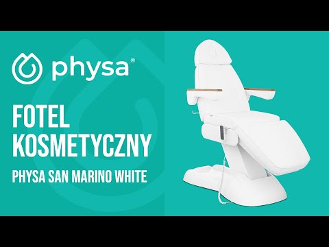 Video - Fotel kosmetyczny - elektryczny - 3 silniki - 300 W - 203 x 62 x 64 - 86 cm - 150 kg - biały