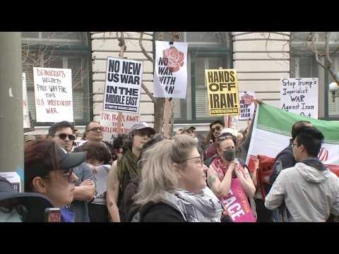 Hundreds rally in San Francisco against attack in Iran, denouncing US and Israel's actions