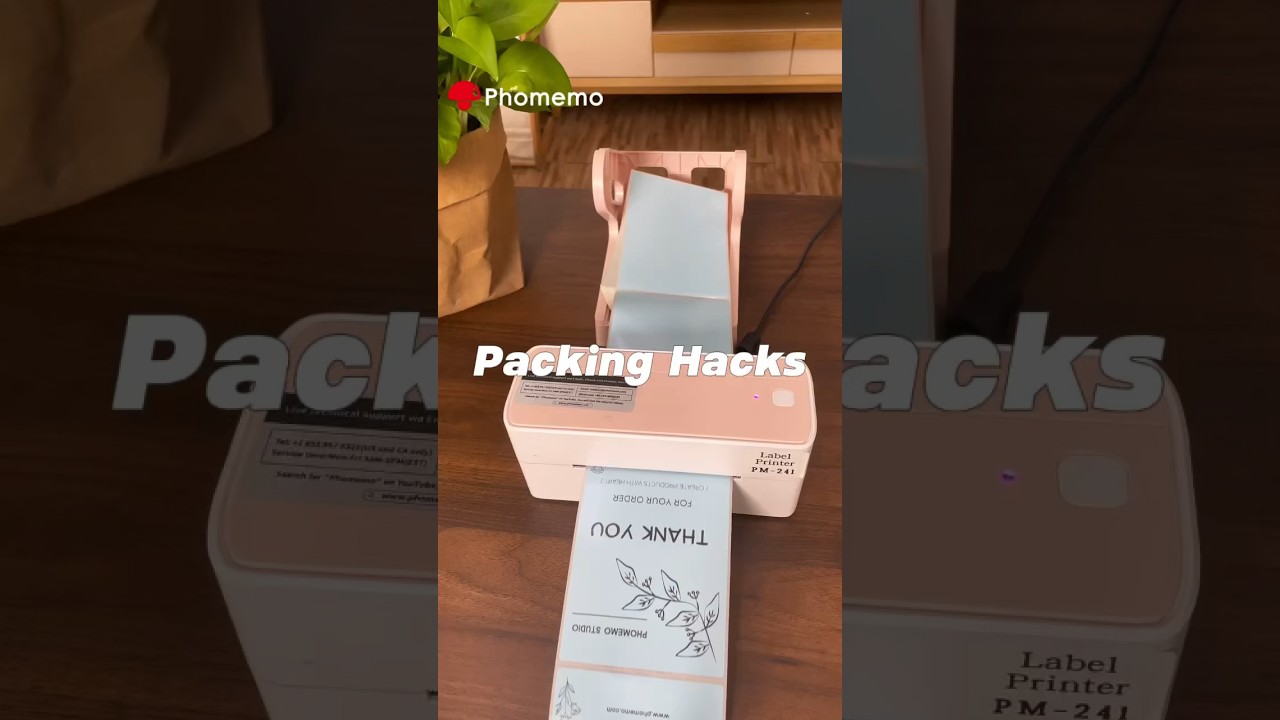 #Packing Hacks with #LabelPrinter🎄🎁 #Phomemo #labelsticker #packaging #postagelabel #christmas