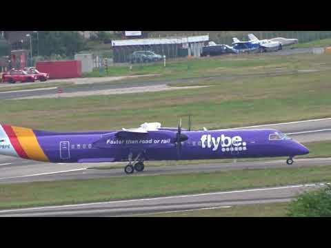 Flybe Q400 Dash 8 on Final Approach!