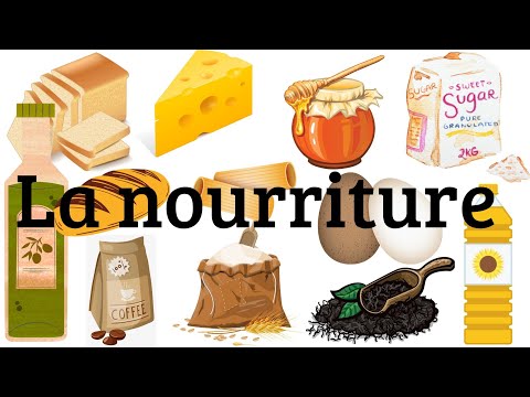 Le lexique de la nourriture  en français.