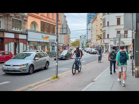 Caminhada no 4º distrito de Viena - Wieden - agosto de 2023 | 4K HDR