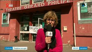 Théâtre Gérard-Philipe à Frouard : le comité de soutien a décidé d'occuper le théâtre.
