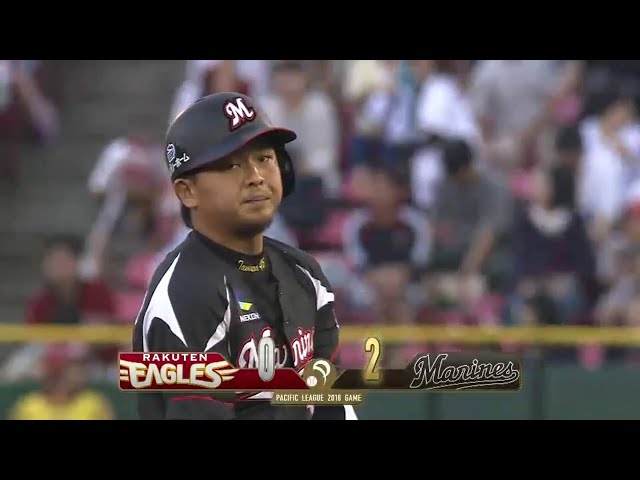 【2回表】マリーンズ・田村 石川を力強く援護!! 価値ある先制打!! 2016/7/22 E-M