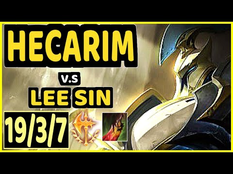 SELFMADE (HECARIM) vs LEE SIN - 19/3/7 KDA JUNGLE CHALLENGER GAMEPLAY - EUW