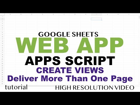Google Sheets Web App Example Google Apps Script Web App Tutorial Part 1