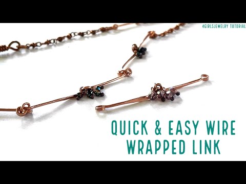 Jewelry Tutorial | Quick and Easy Wire Wrapped Link