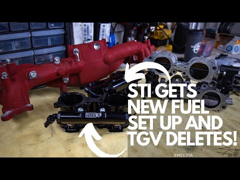 STI TGV Delete/Fuel Rail/Fuel Injector Assembly