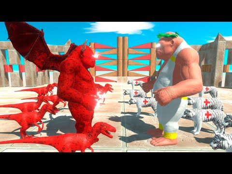 ⚡   BOSS VIRUS GORO vs GOD Goro The Giant DEATH DUEL  - 🦖 Animal Revolt Battle Simulator 🦕
