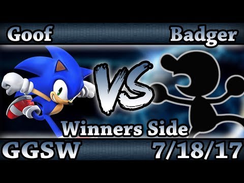 GGSW 31 - Goof (Sonic) Vs. Badger (G&W, Luigi) Smash Wii U Winners Side - Smash 4