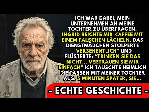 Meine tochter gab mir Kaffee. Das Dienstmädchen verschüttete absichtlich. Es rettete mir das Leben.