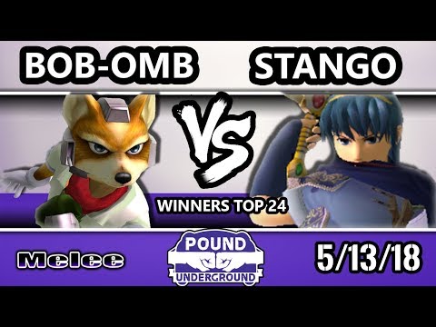 Pound Underground - Bob-omb (Fox) Vs. SS | Stango (Marth) Smash Melee Winners Top 24