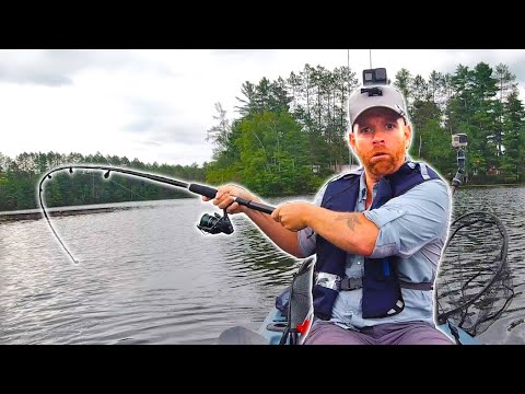 BIG SURPRISE CATCH While Kayak Bass Fishing w/ Topwater Frogs | Field Trips with Robert Field
