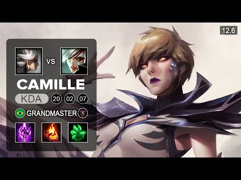 Camille vs Riven Top - BR Grandmaster - Season 12 Patch 12.6