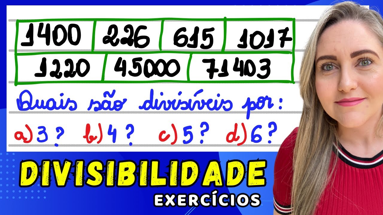 EXERCÍCIOS DE CRITÉRIOS DE DIVISIBILIDADE! APRENDA COMO FAZER AGORA!!!.EXPLICAÇÃO PASSO A PASSO 📚🚀