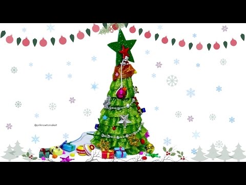 How to make tabletop Christmas tree diy Video