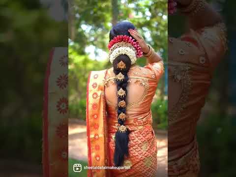 South Indian bridal makeup| south Indian bride makeup| beauty |makeup ideas|hairstyle