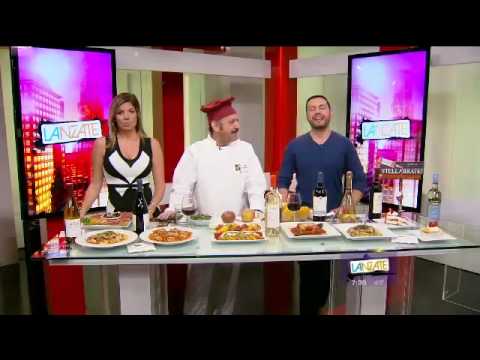 Chef Seferino, do restaurante Maddalena, no programa matinal da Telefutura