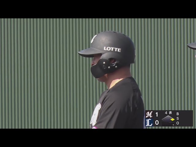 【みやざきPL】連打で先制!! マリーンズ・池田来翔 レフトへはじき返すタイムリーヒット!! 2025年10月17日 埼玉西武ライオンズ 対 千葉ロッテマリーンズ