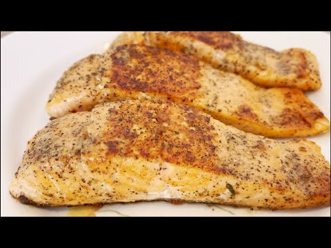 Perfect Grilled Salmon EveryTime | 5 Minute Recipe So Easy and Delicious Give It A Try | 脆皮香煎三文魚超易學！