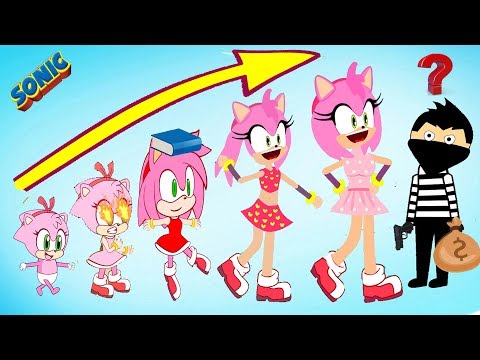 Cartoon Sonic Amy Rose Growing Up Compilation - Sonic The Hedgehog 2020