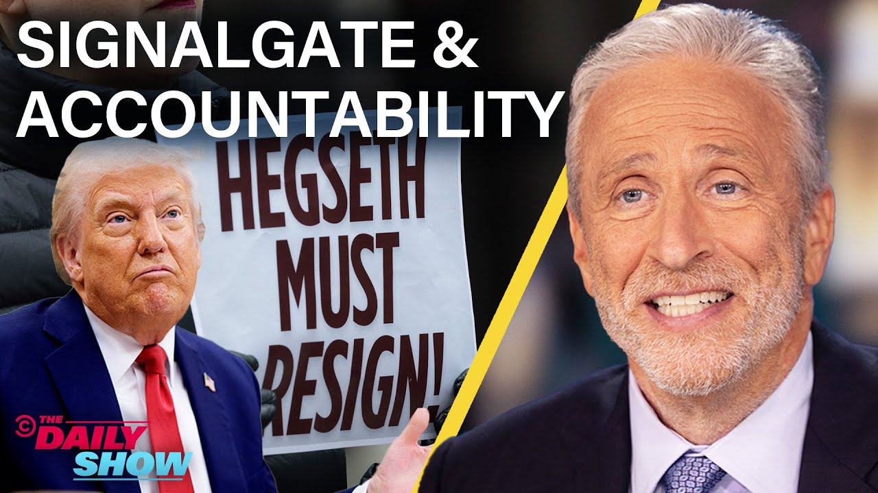 Jon Stewart on Trump’s 3rd Term Plans & Signalgate Lack of Accountability | The Daily Show