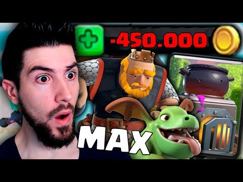 GASTEI 450 MIL DE OURO MAXIMIZANDO UM DECK NO CLASH ROYALE!