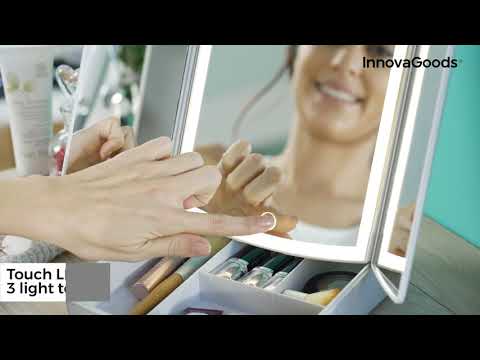 InnovaGoods InnovaGoods sulankstomas kosmetikos organizatorius su LED video